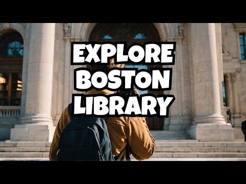 Boston Public Library Walking Tour - Lions, Courtyard, Books, Art, Museum💥